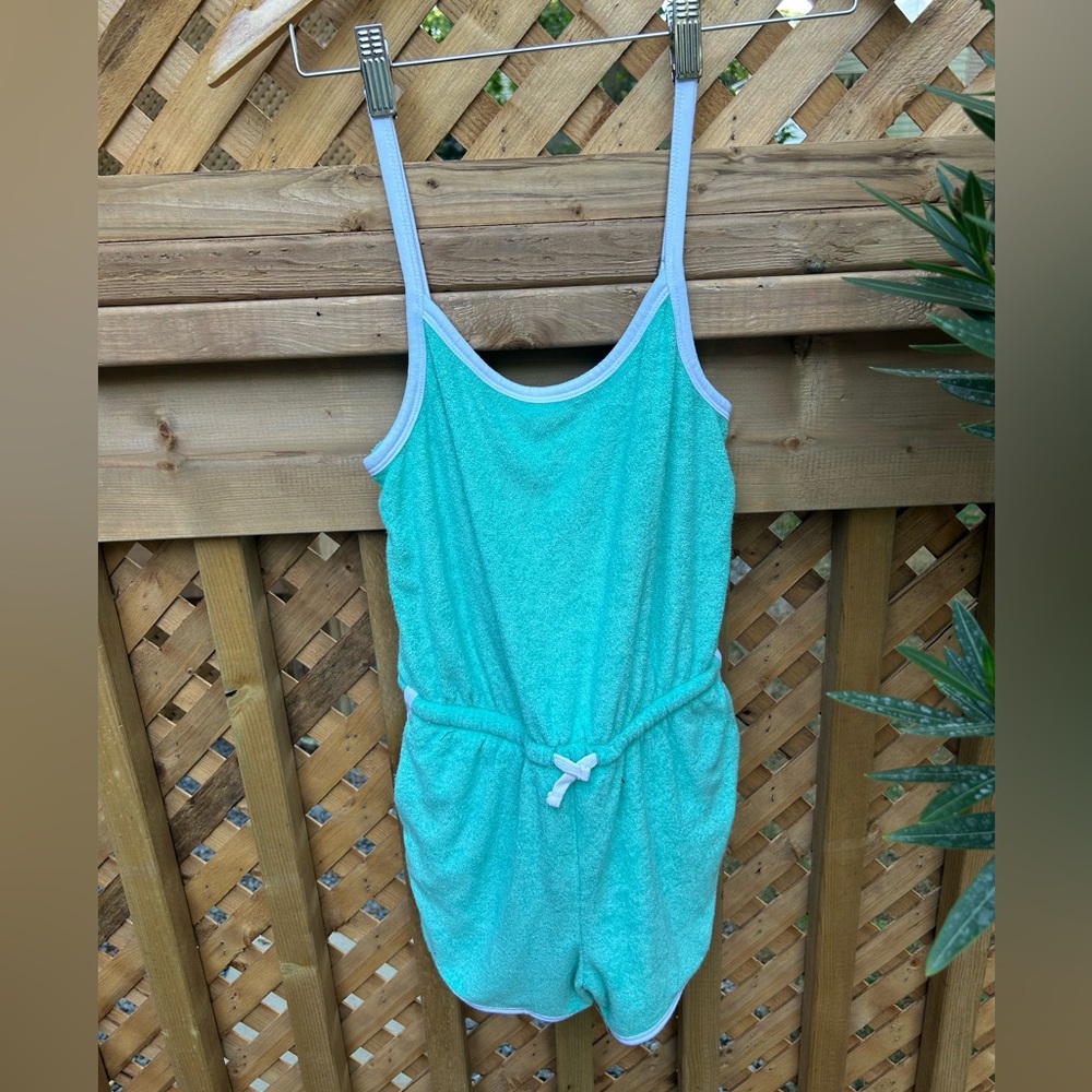 Abercrombie kids, girls, size US 11/12, teal, romper